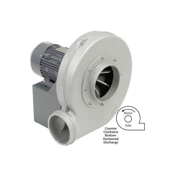 Americraft Mfg Explosion Proof Blower 3/4 HP Single Phase CCW Bottom Horiz. 480 CFM HADP9-3/4-S-EX-CCWBH - main